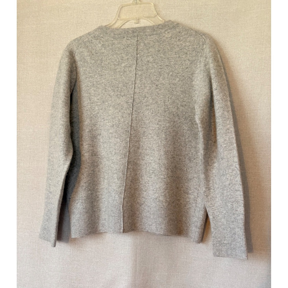 Banana Republic C'est La Vie Gray Italian Merino Wool Blend Lux Sweater Women XL - Picture 2 of 5